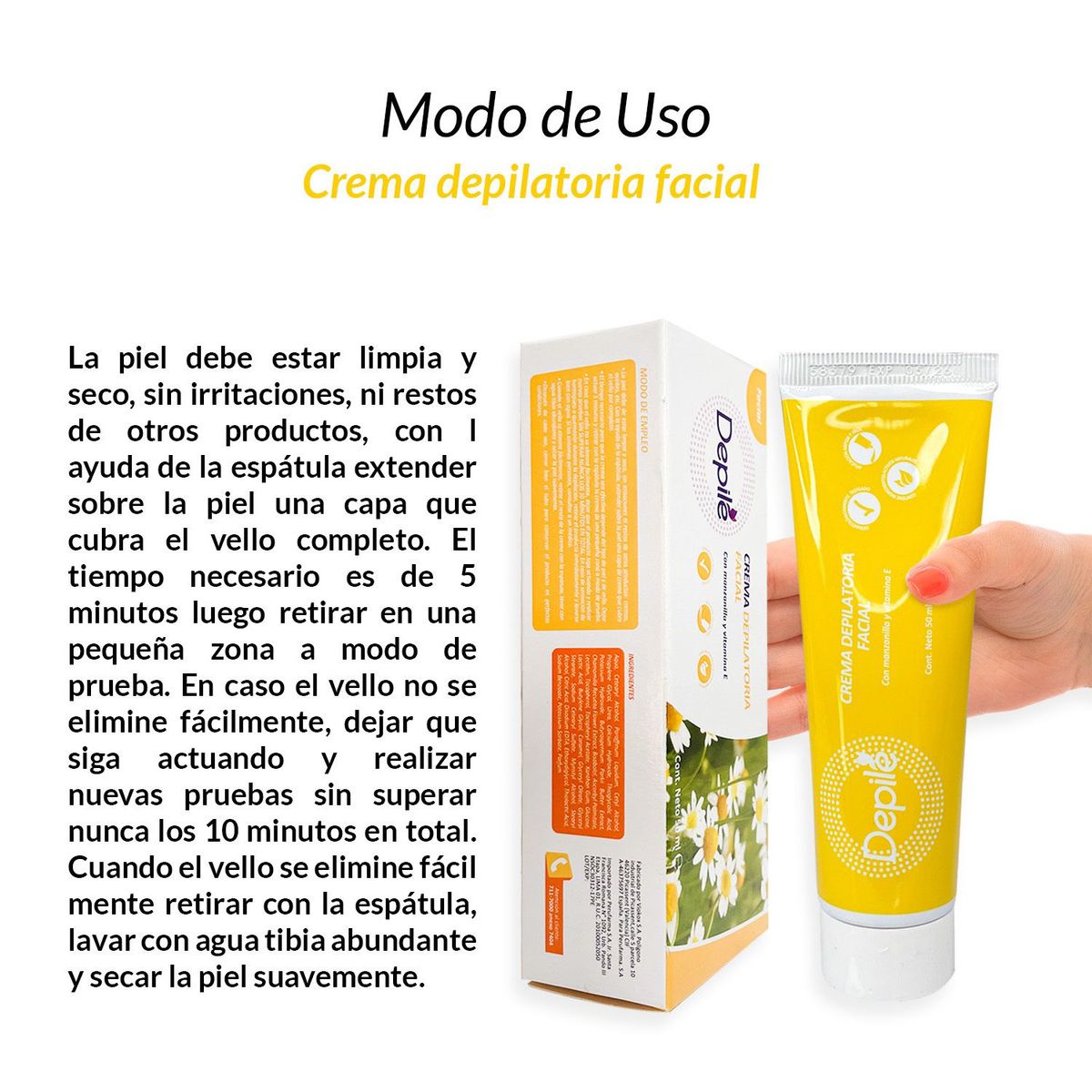 GENERICO - Crema depilatoria facial 50ml  Depile