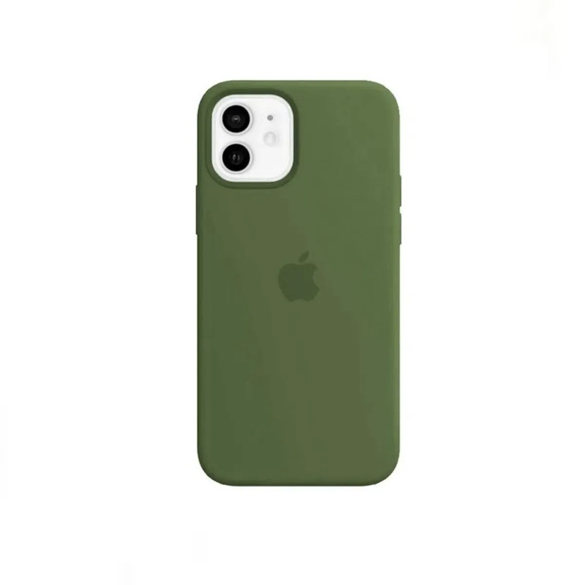 APPLE - Case Silicona Para Iphone 13 VERDE MILITAR+ Mica de Vidrio