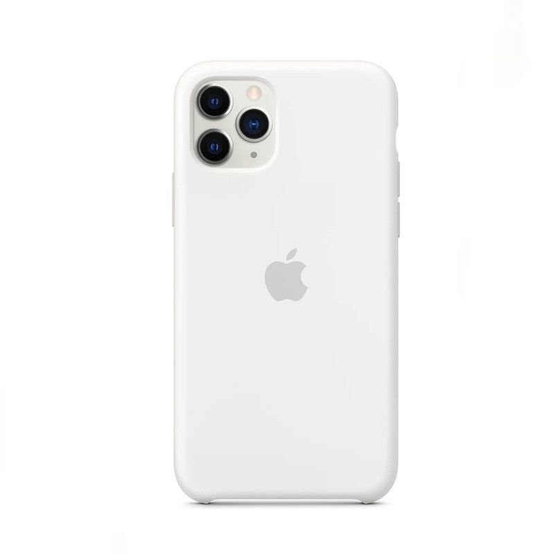 APPLE - Case Silicona Para Iphone 13 BLANCO + Mica de Vidrio
