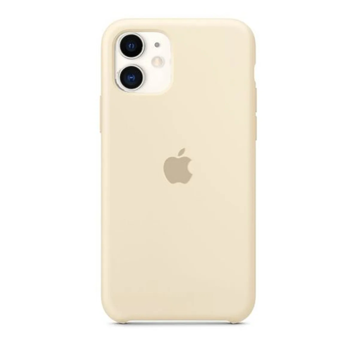 APPLE - Case Silicona Para Iphone 14 HUESO + Mica de Vidrio
