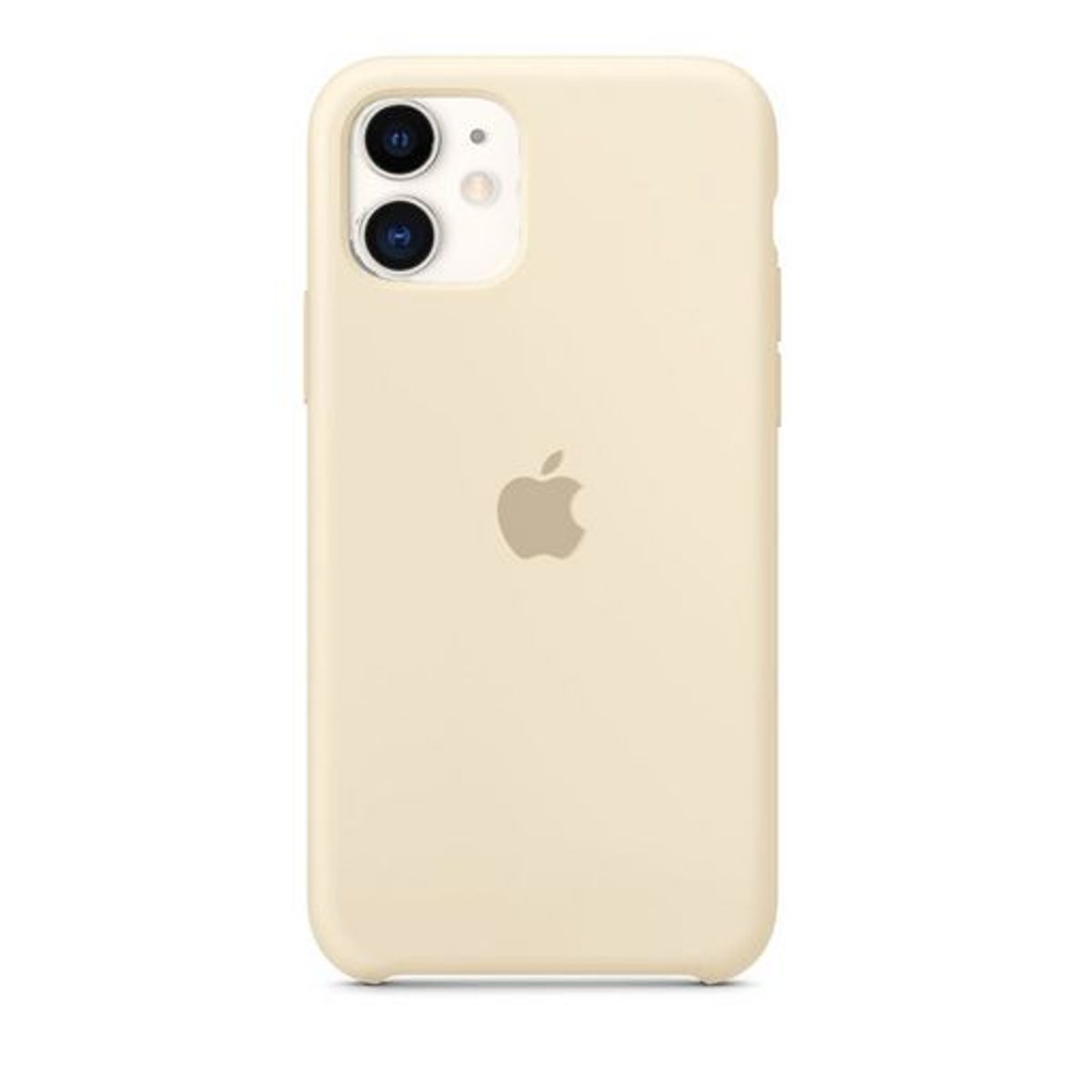 APPLE - Case Silicona Para Iphone 14 Plus HUESO + Mica de Vidrio