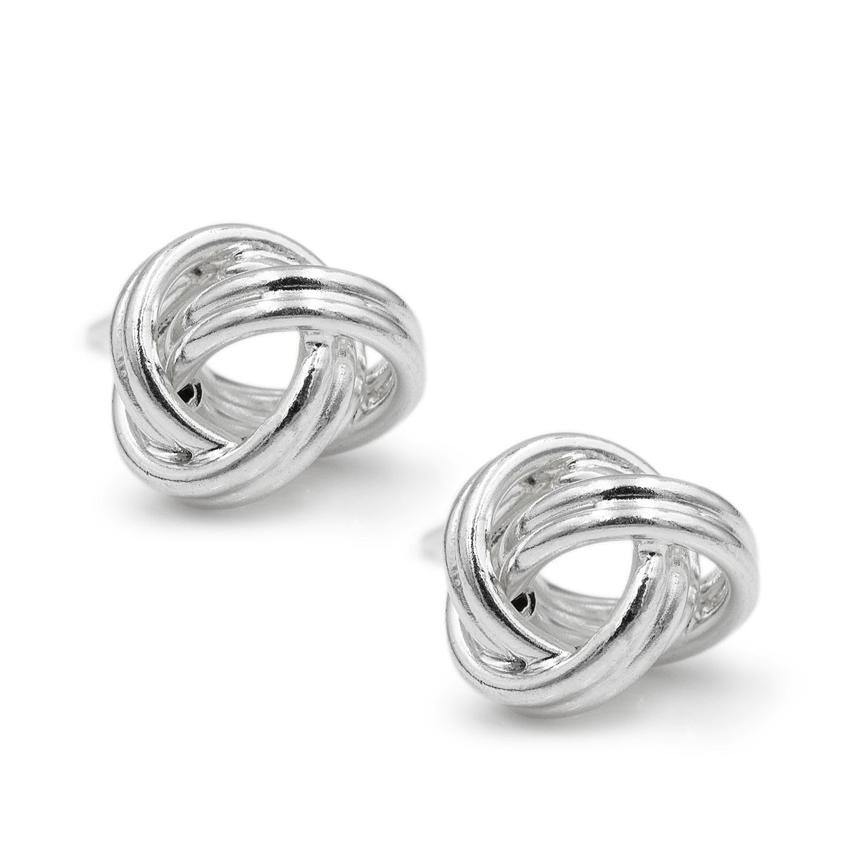 AMBAR JOYERIA - Aretes Nudito Liso Plata 925