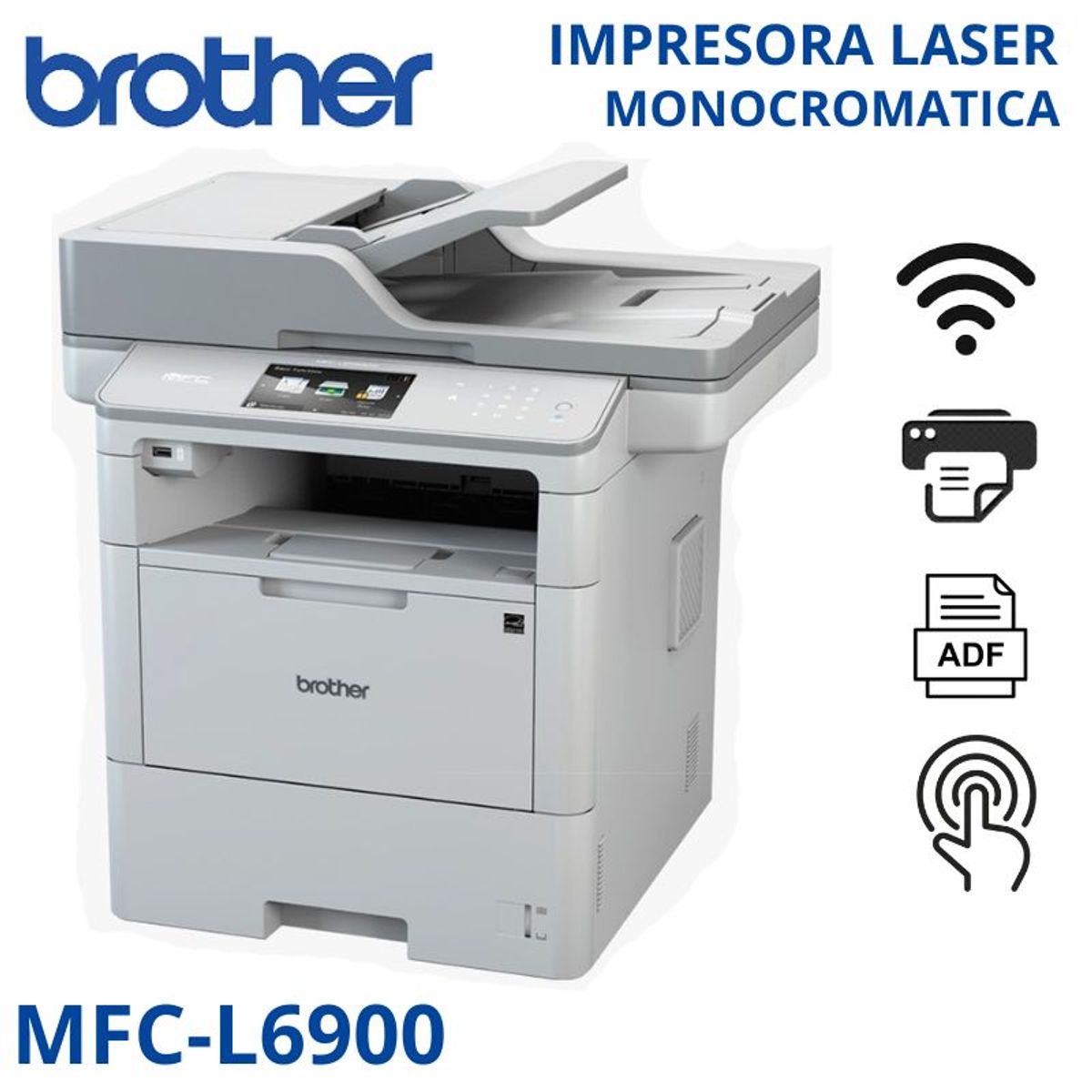 BROTHER - impresora MFC-L6900DW multifuncional láser monocromático