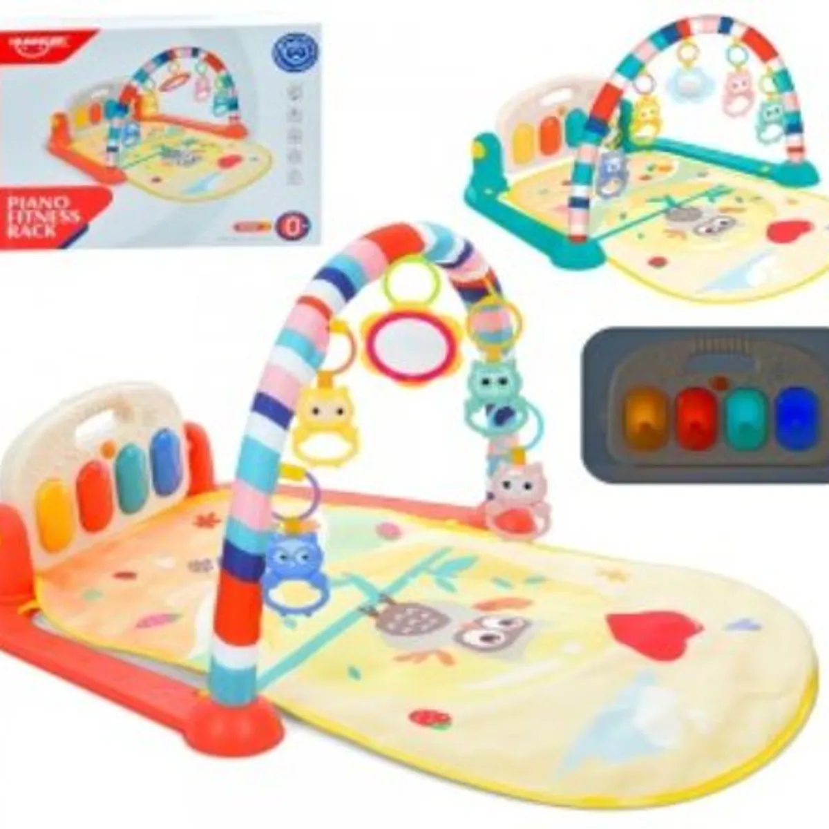 GENERICO - Gimnasio para Bebe con Piano Musical 3 en 1 Color Verde