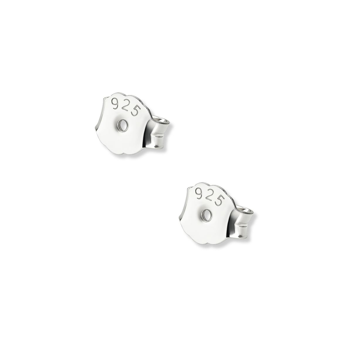 AMBAR JOYERIA - Aretes Maki Oval Bolita Plata 925