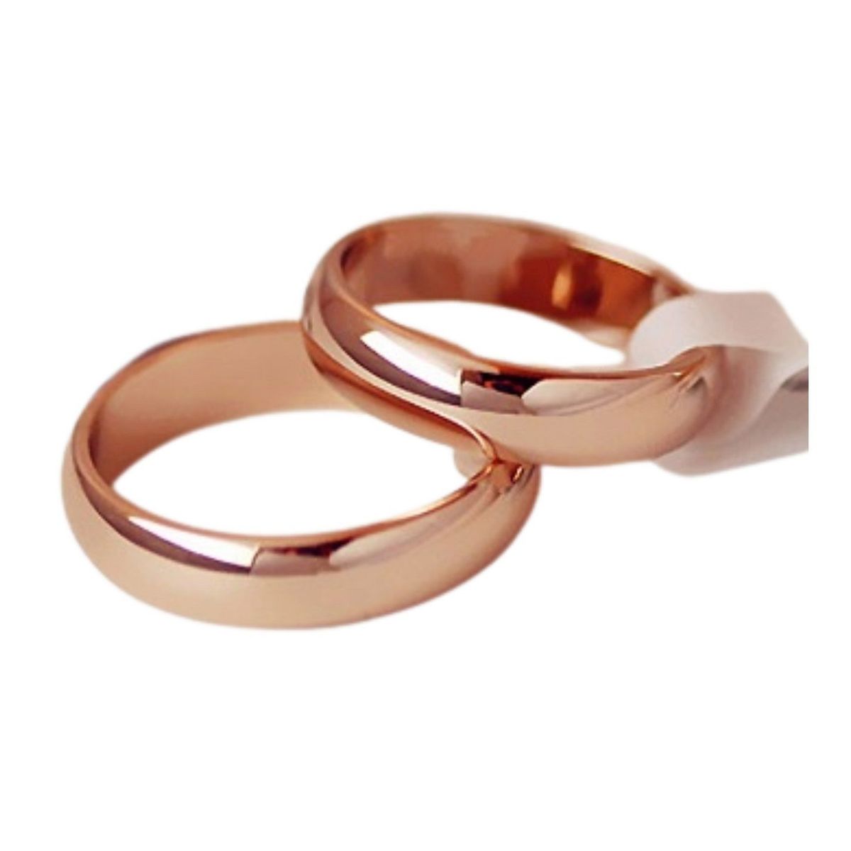 GENERICO - Anillo Matrimonio Alianza Eternal Love Mujer Bañado Oro Novia Genieka