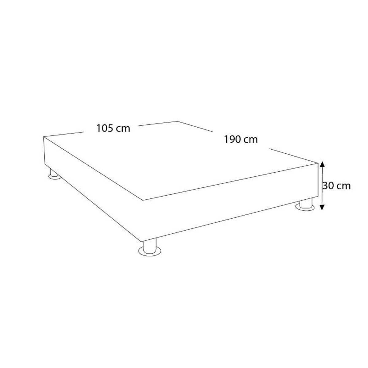 BARAKA HOME - Base De Cama Aarhus 1.5 plz - Ivory