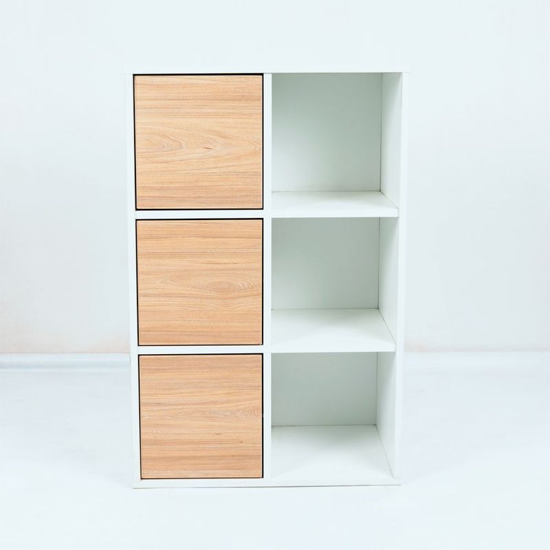 ALL CENTER MUEBLES DE MELAMINA - MUEBLE ORGANIZADOR VERSA ALLCENTER  6 DIVISIONES