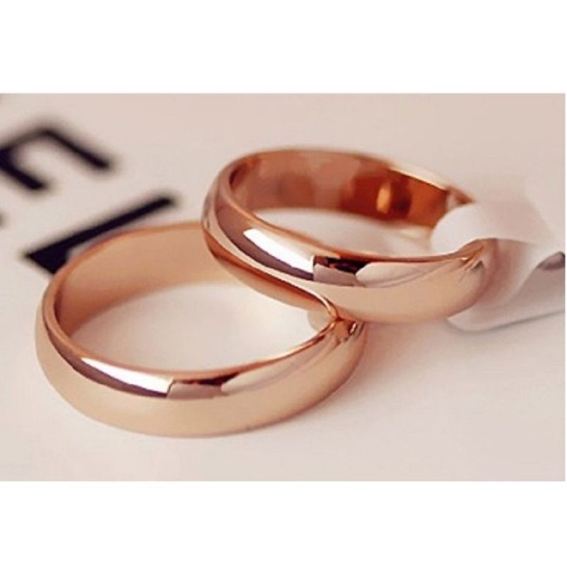 GENERICO - Aro Matrimonio Alianza Eternal Love Hombre Bañado Oro Novio Genieka