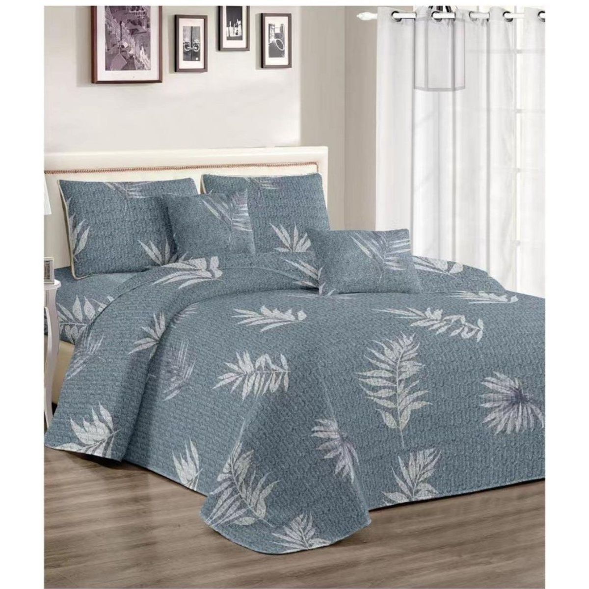 GENERICO - JUEGO DE SÁBANAS PALMERAS DE 2 PLAZAS