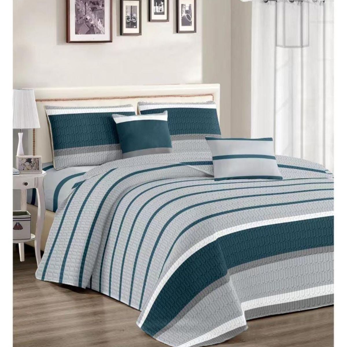 GENERICO - JUEGO DE SÁBANAS PALMERAS DE 2 PLAZAS