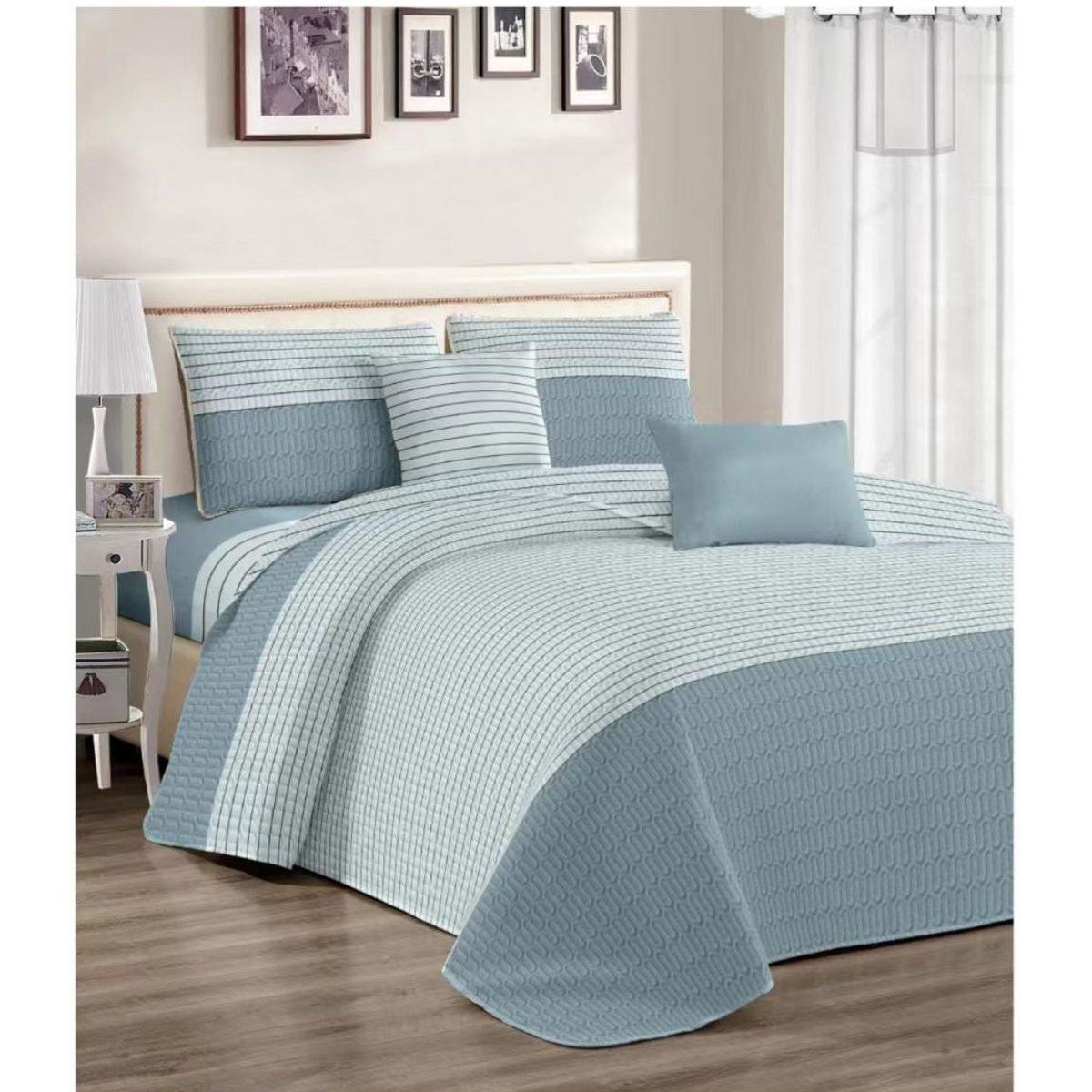 GENERICO - JUEGO DE SÁBANAS PALMERAS DE 2 PLAZAS