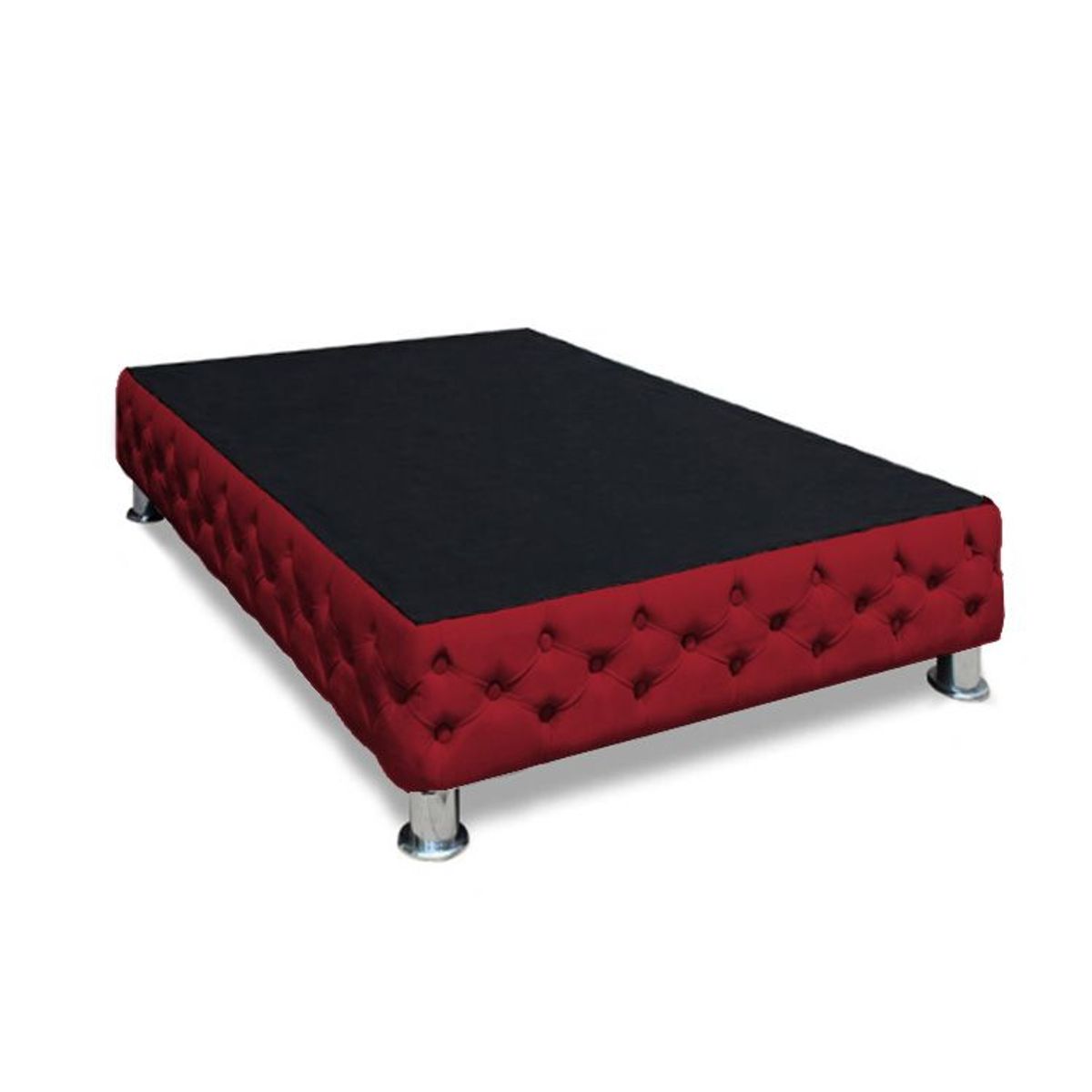 BARAKA HOME - Base De Cama Aarhus 1.5 plz - Rojo