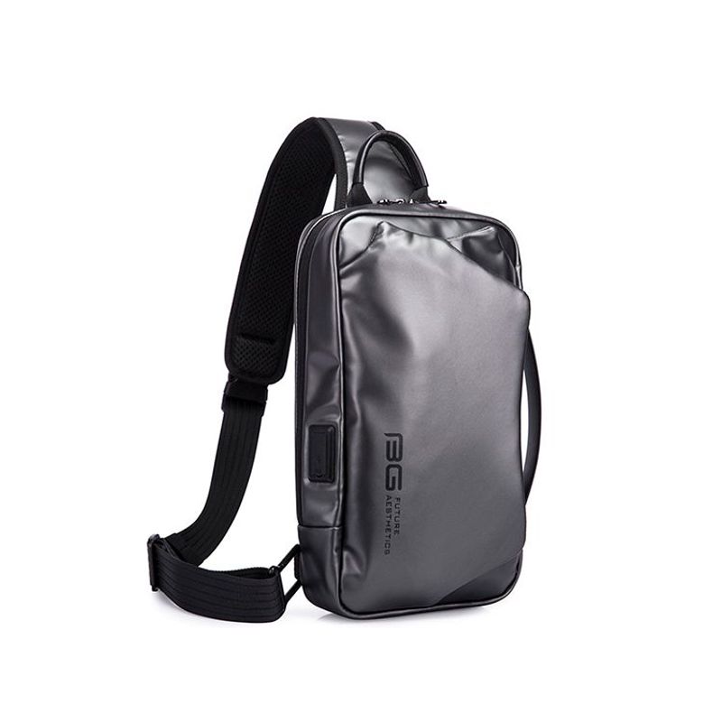 BANGE - MORRAL BANGE DEPORTIVO METALICO GRIS PARA HOMBRES