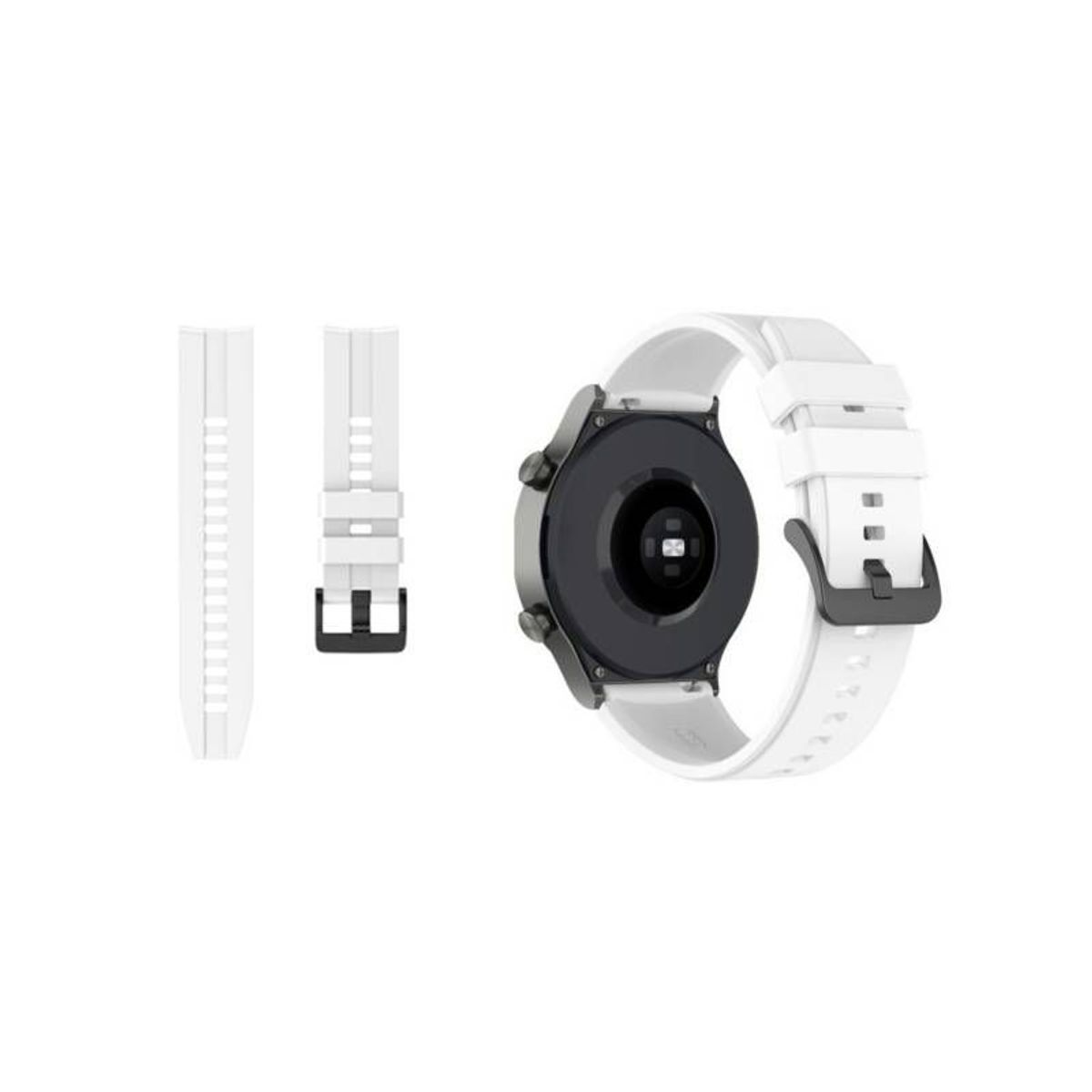 GENERICO - Correa Silicona Para Huawei GT2 46MM - Blanco