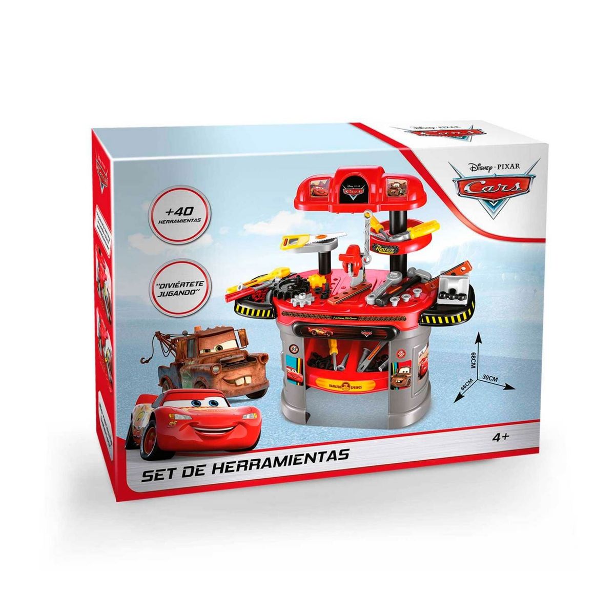 PIXAR - Set Taller Mecánico y Herramientas Cars