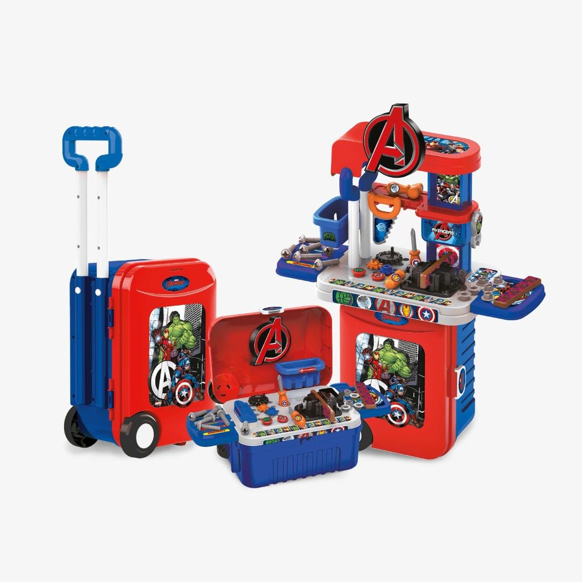 MARVEL - Set de Herramientas Maleta 3 en 1 Avengers