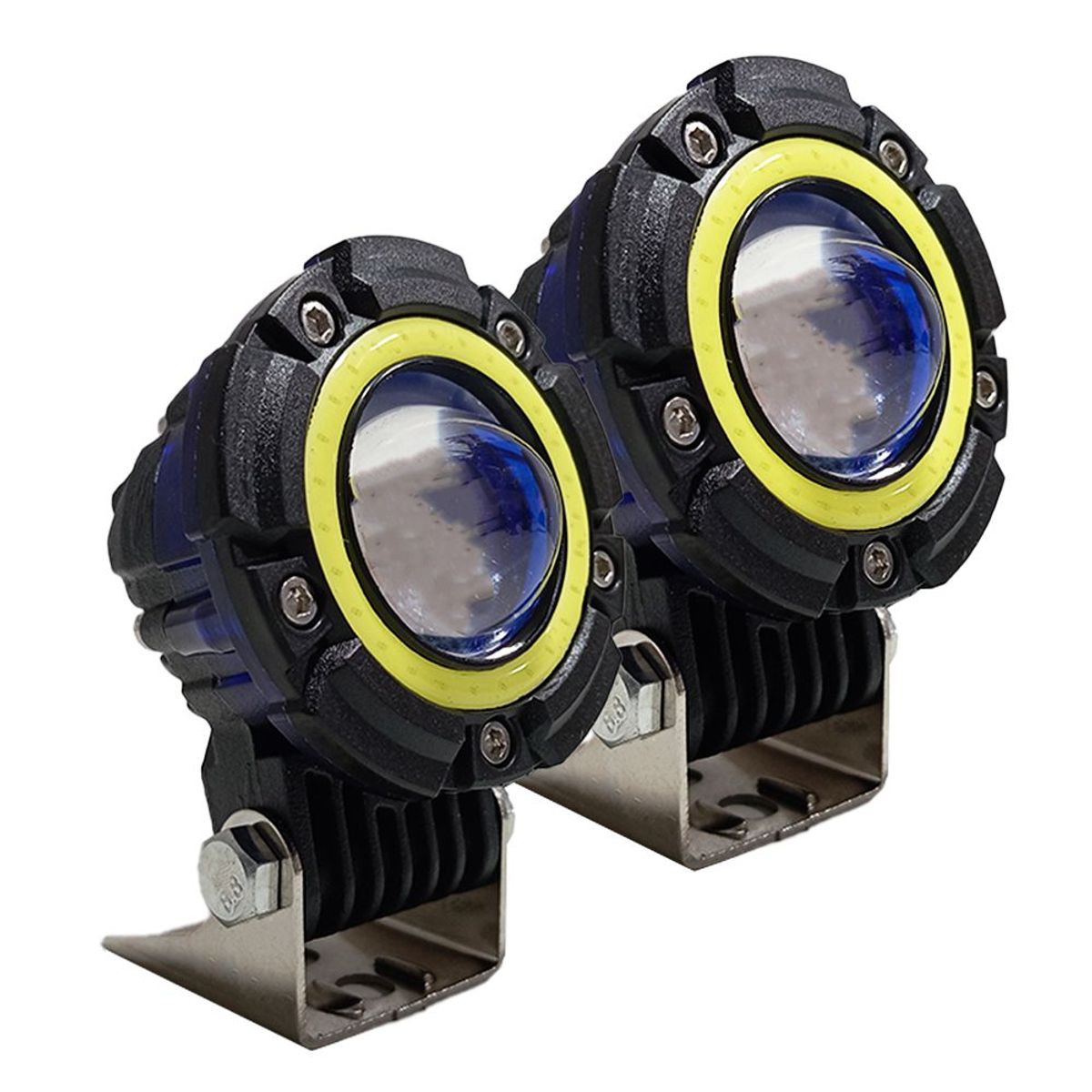 GENERICO - Exploradora Faro Led Aureola Blanco Luz Fijo Flash 5w X Par