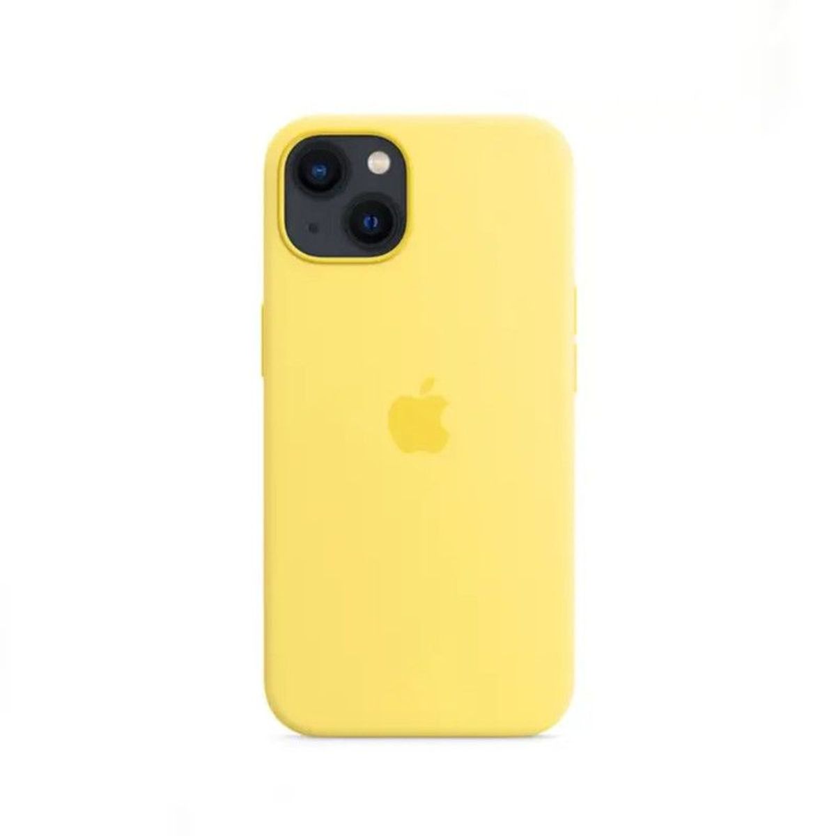 APPLE - Case Silicona Para Iphone 13 AMARILLO + Mica de Vidrio