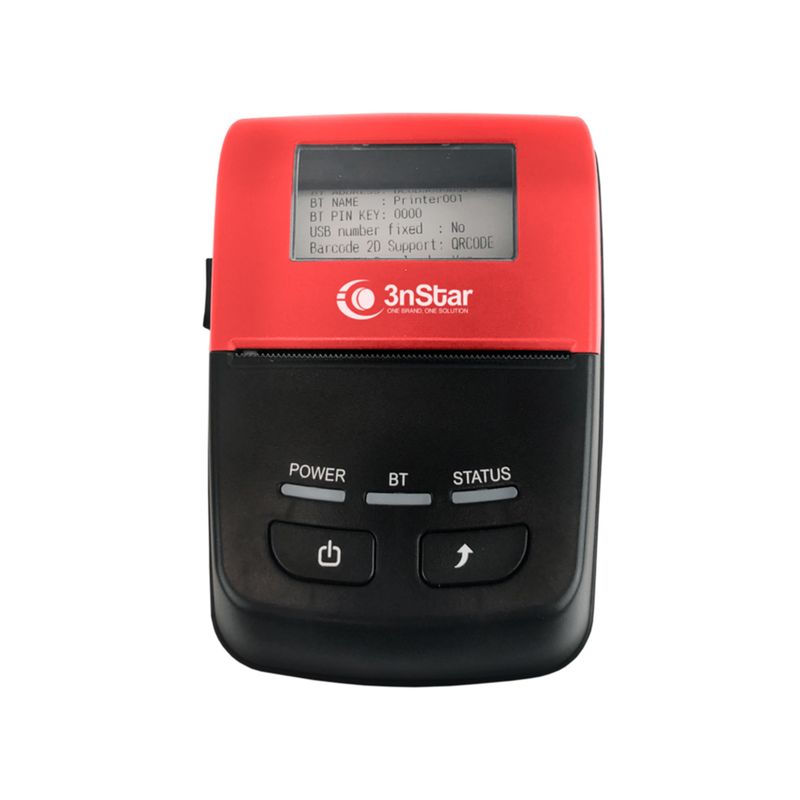 3NSTAR - IMPRESORA TERMICA PORTATIL 3NSTAR PPT205BT MONOCROMÁTICA P/N: PPT205BT