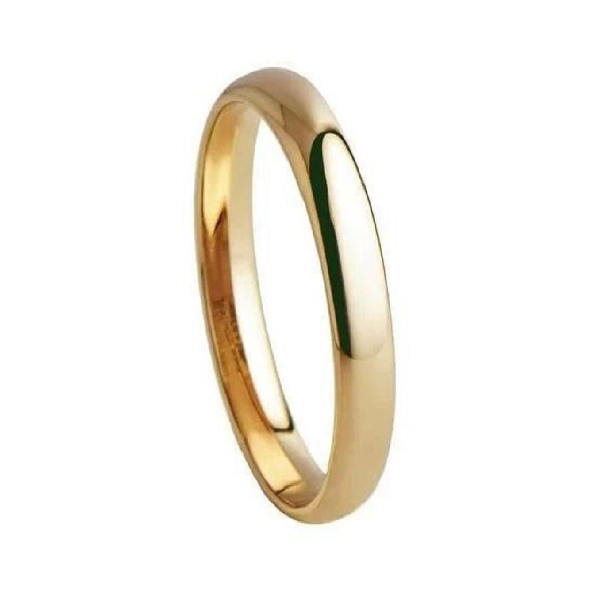 GENERICO - Anillo Matrimonio Alianza Delgados Hombre Bañado Oro 18K Novio Genieka