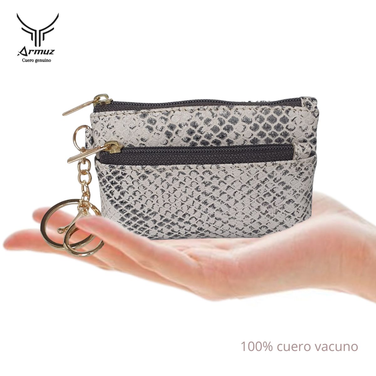 ARMUZ - Monedero de cuero vacuno ARW04_.