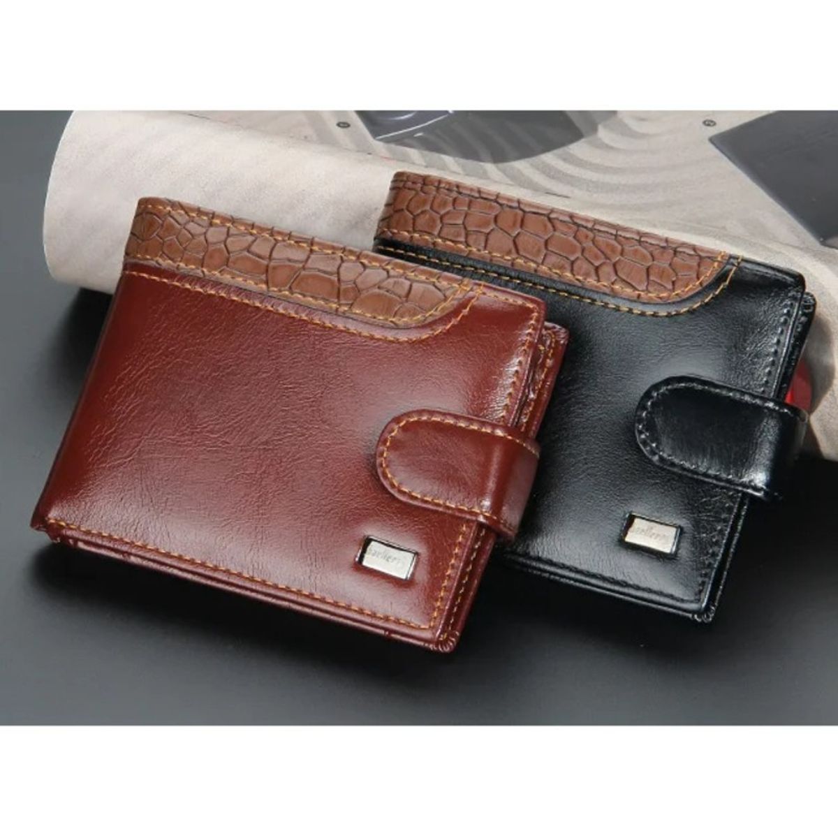 GENERICO - Billetera Baellerry Marrón Hombre Regalo Navidad Genieka