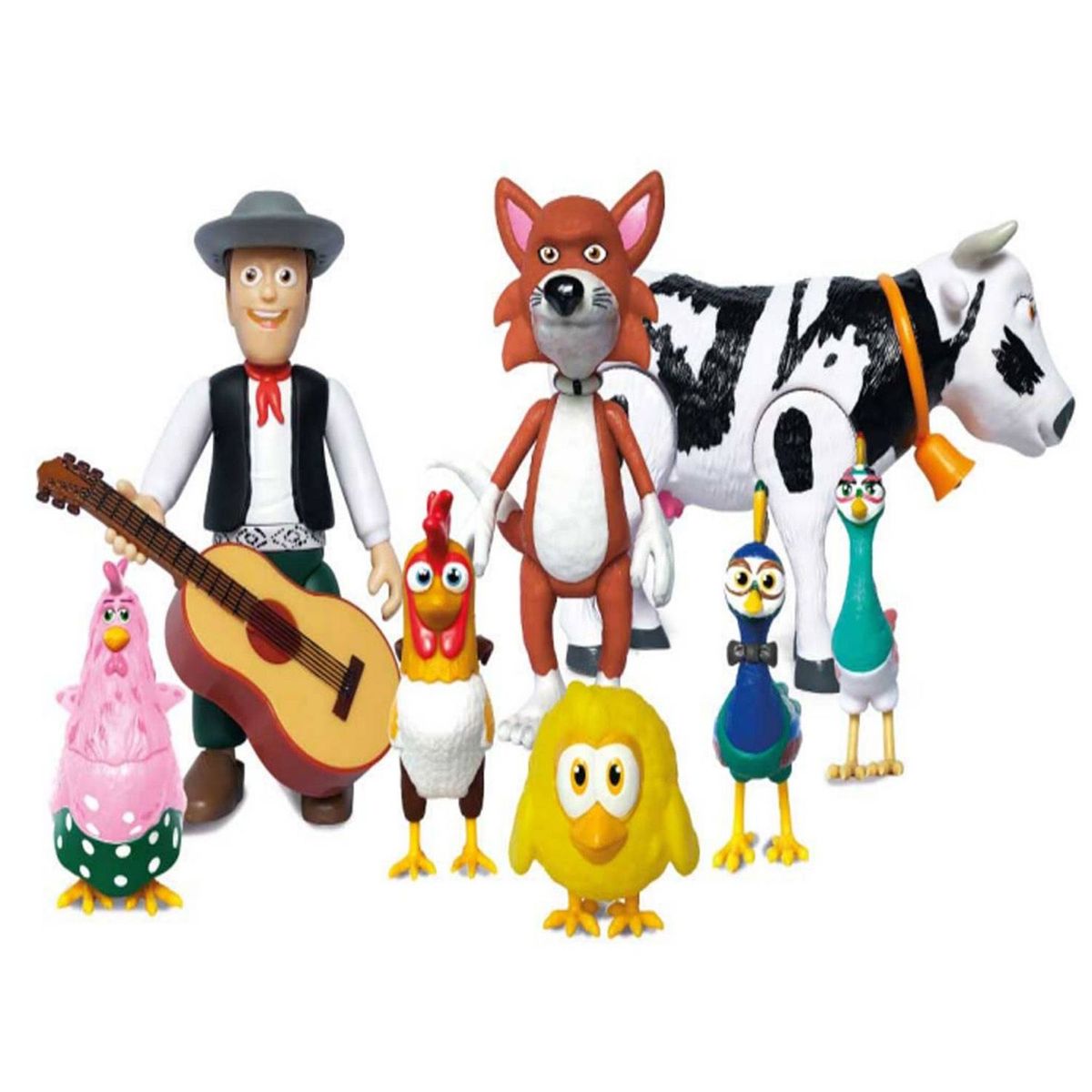 LA GRANJA DE ZENON - Set de Figuras Articulables La Granja de Zenón 9 Piezas