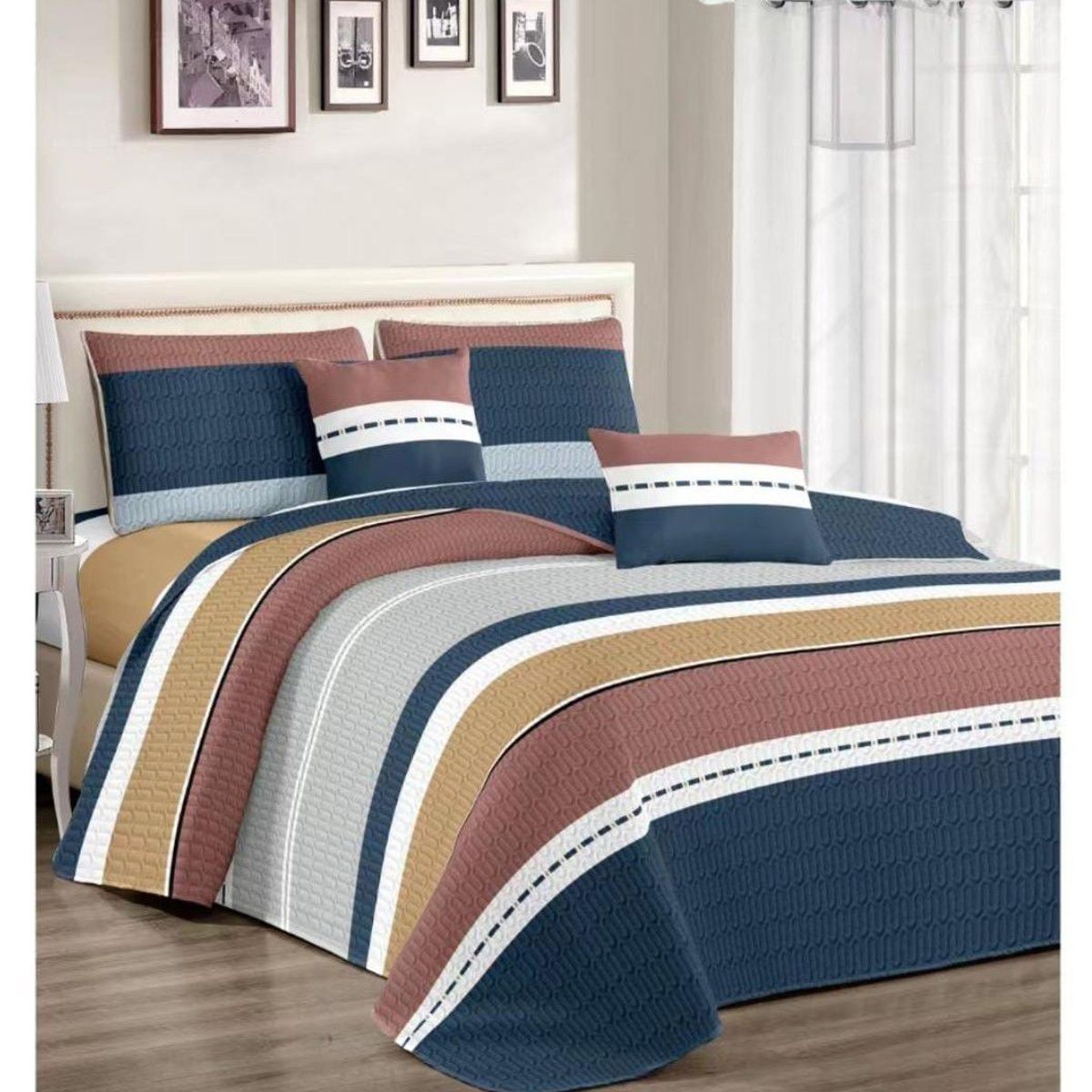 GENERICO - CUBRECAMA PALMERAS DE 2 PLAZAS.