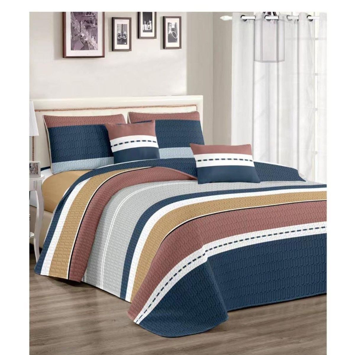 GENERICO - CUBRECAMA PALMERAS DE 2 PLAZAS.