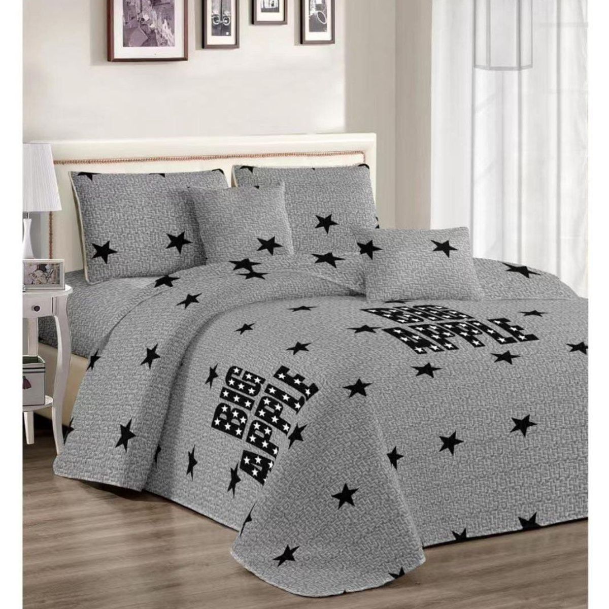 GENERICO - CUBRECAMA PALMERAS DE 2 PLAZAS.