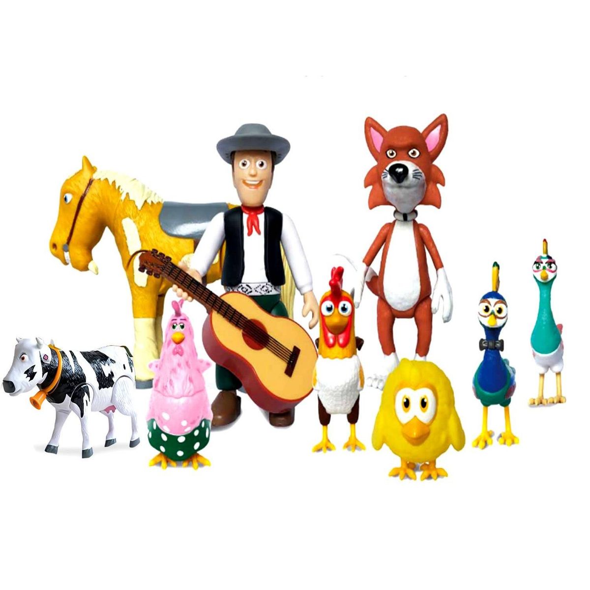 LA GRANJA DE ZENON - Set de Figuras Articulables La Granja de Zenón 10 Piezas