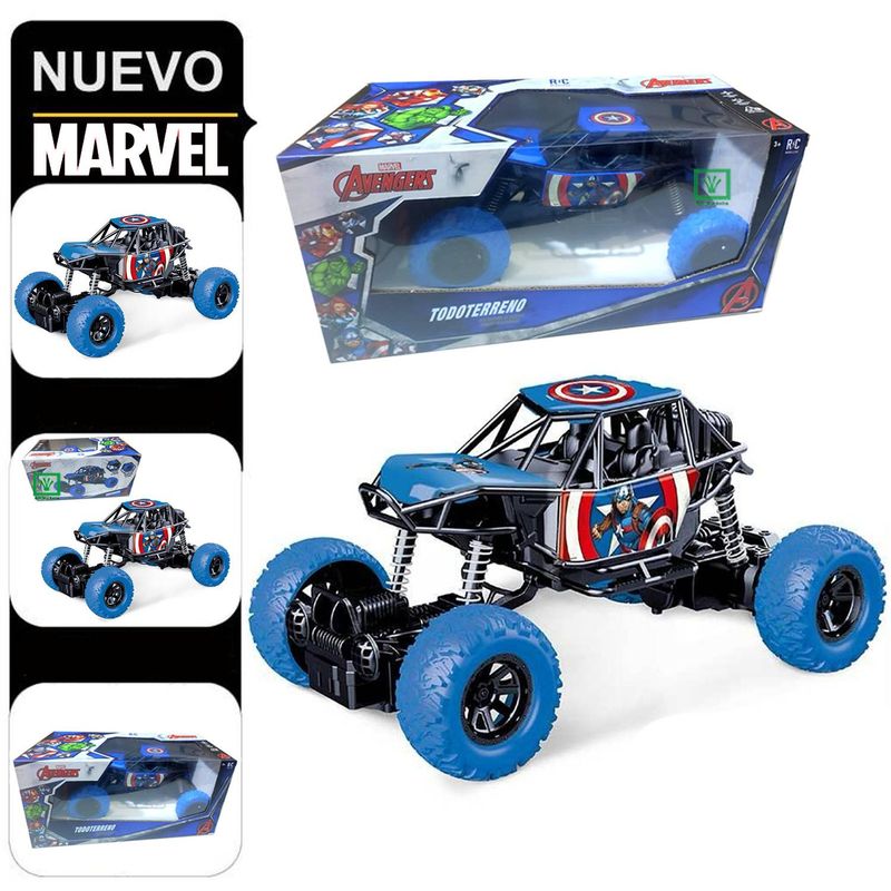 MARVEL - Carro Todo Terreno Capitán América Con Control