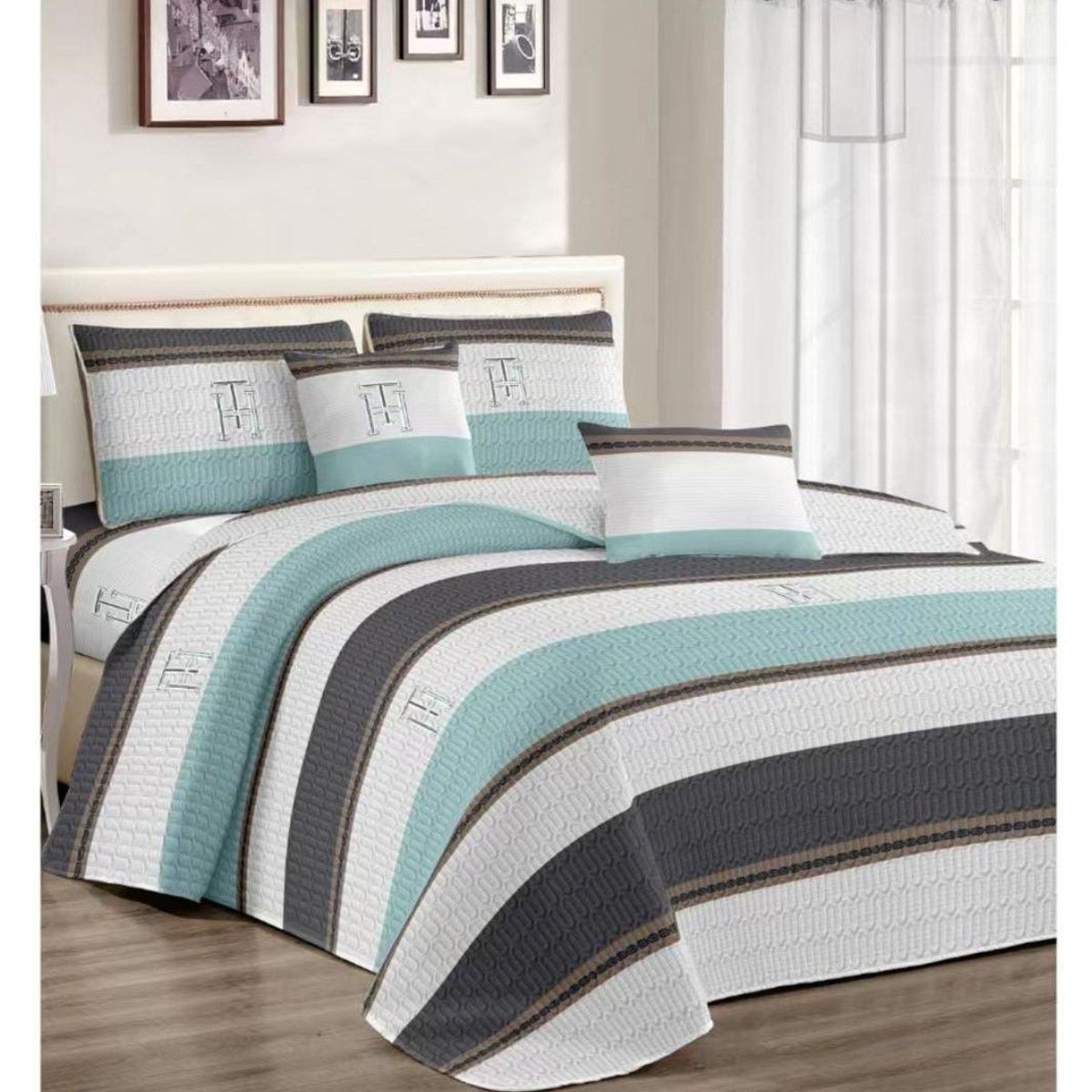 GENERICO - CUBRECAMA PALMERAS DE 2 PLAZAS.