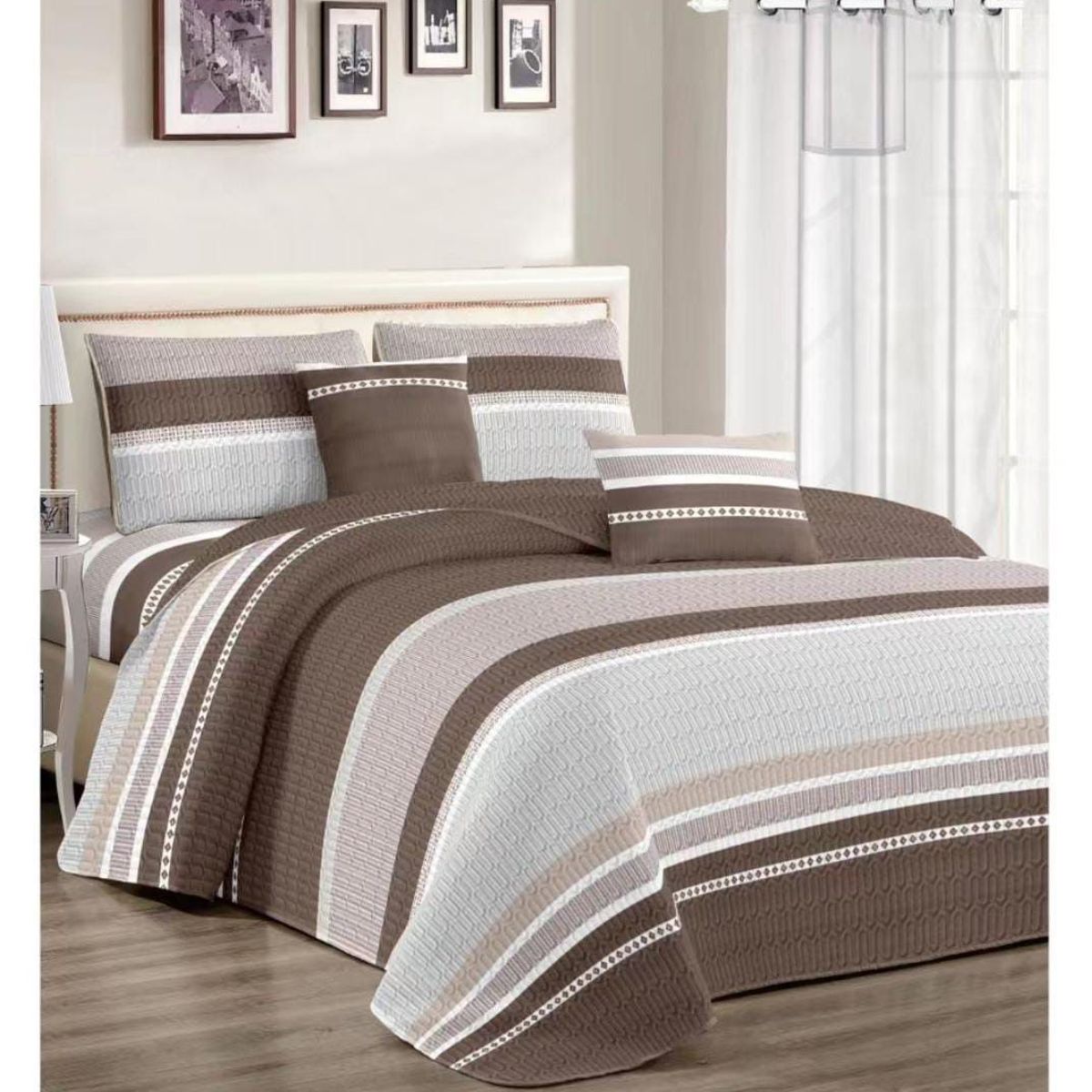 GENERICO - CUBRECAMA PALMERAS DE 2 PLAZAS.