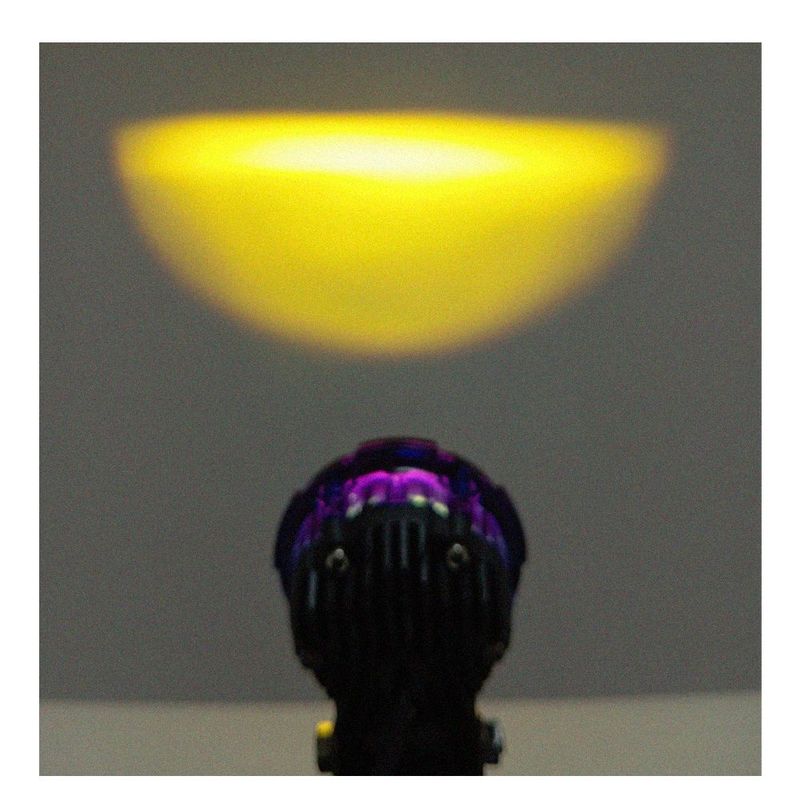 GENERICO - Exploradora Faro Led Aureola Rojo Luz Fijo y Flash 5w X Par