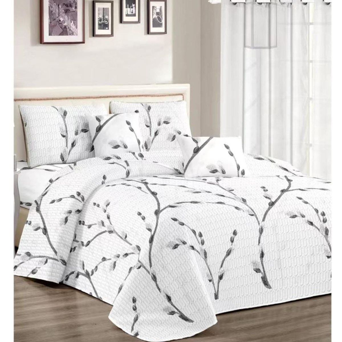 GENERICO - CUBRECAMA PALMERAS DE 2 PLAZAS.