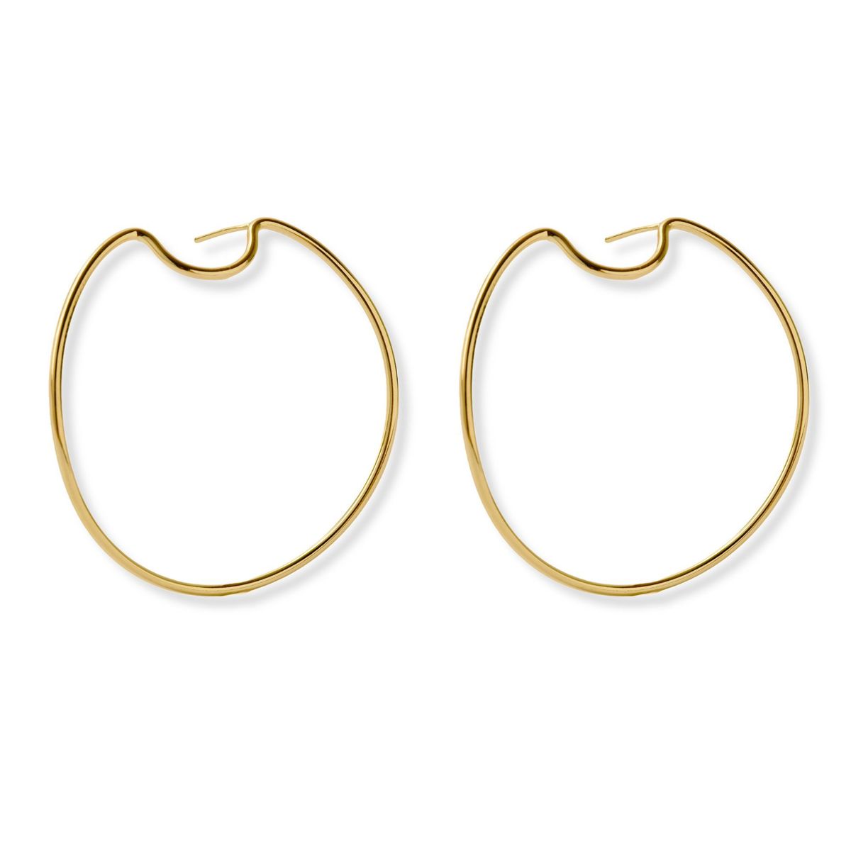 AMBAR JOYERIA - Argolla Curvy 45 LAMINADO EN ORO
