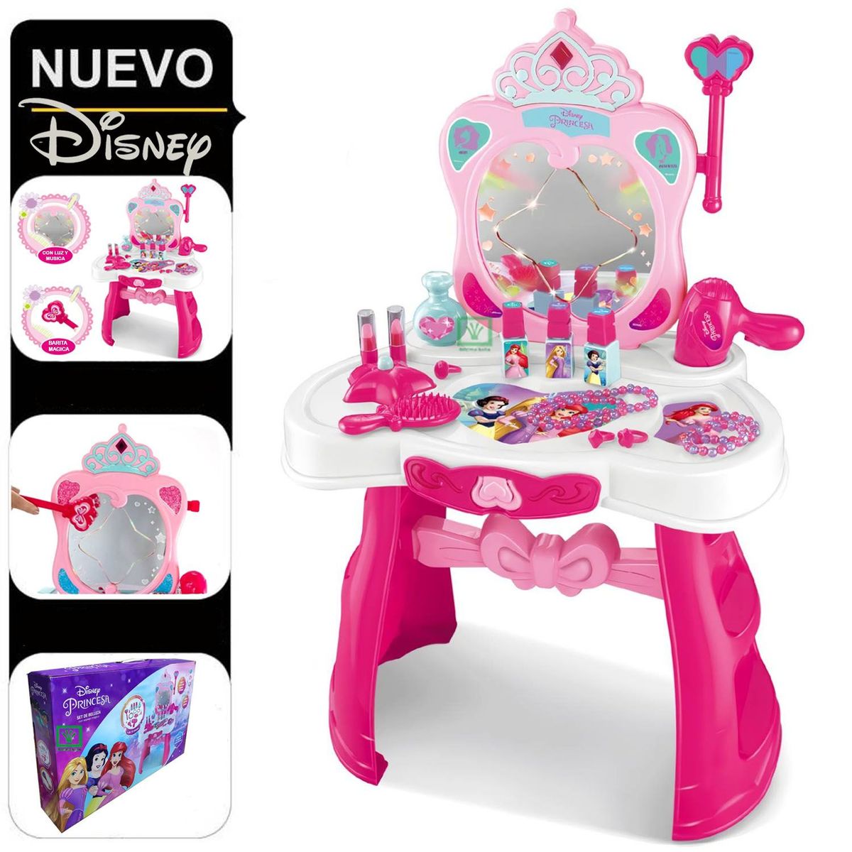 DISNEY - Set de Belleza Disney Princesas Musical Luces y a Sensor