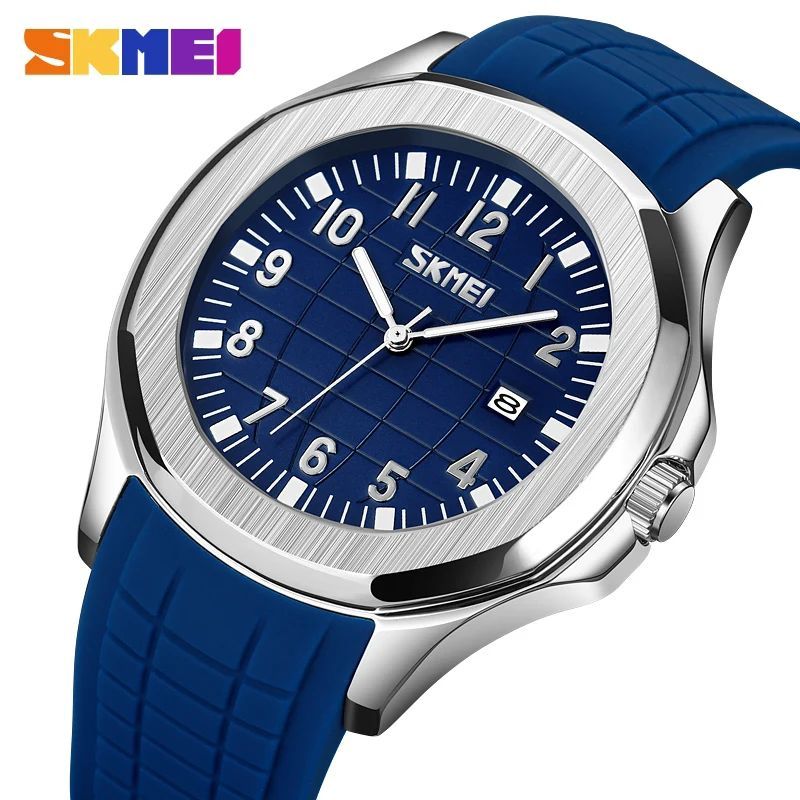 SKMEI - Reloj Skmei 9286 AZUL BORDES PLATA