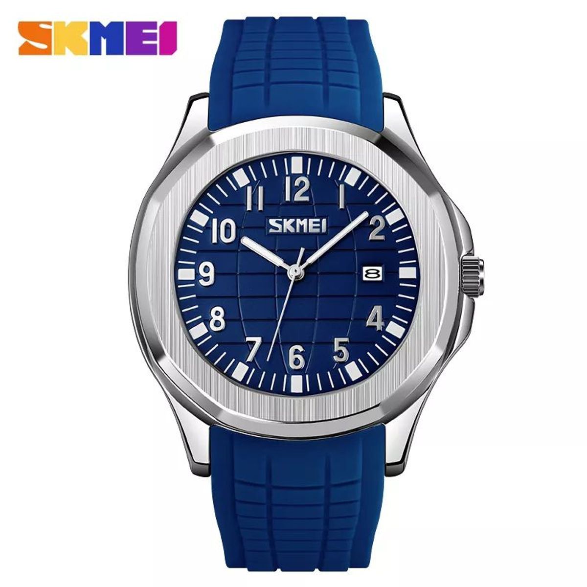 SKMEI - Reloj Skmei 9286 AZUL BORDES PLATA