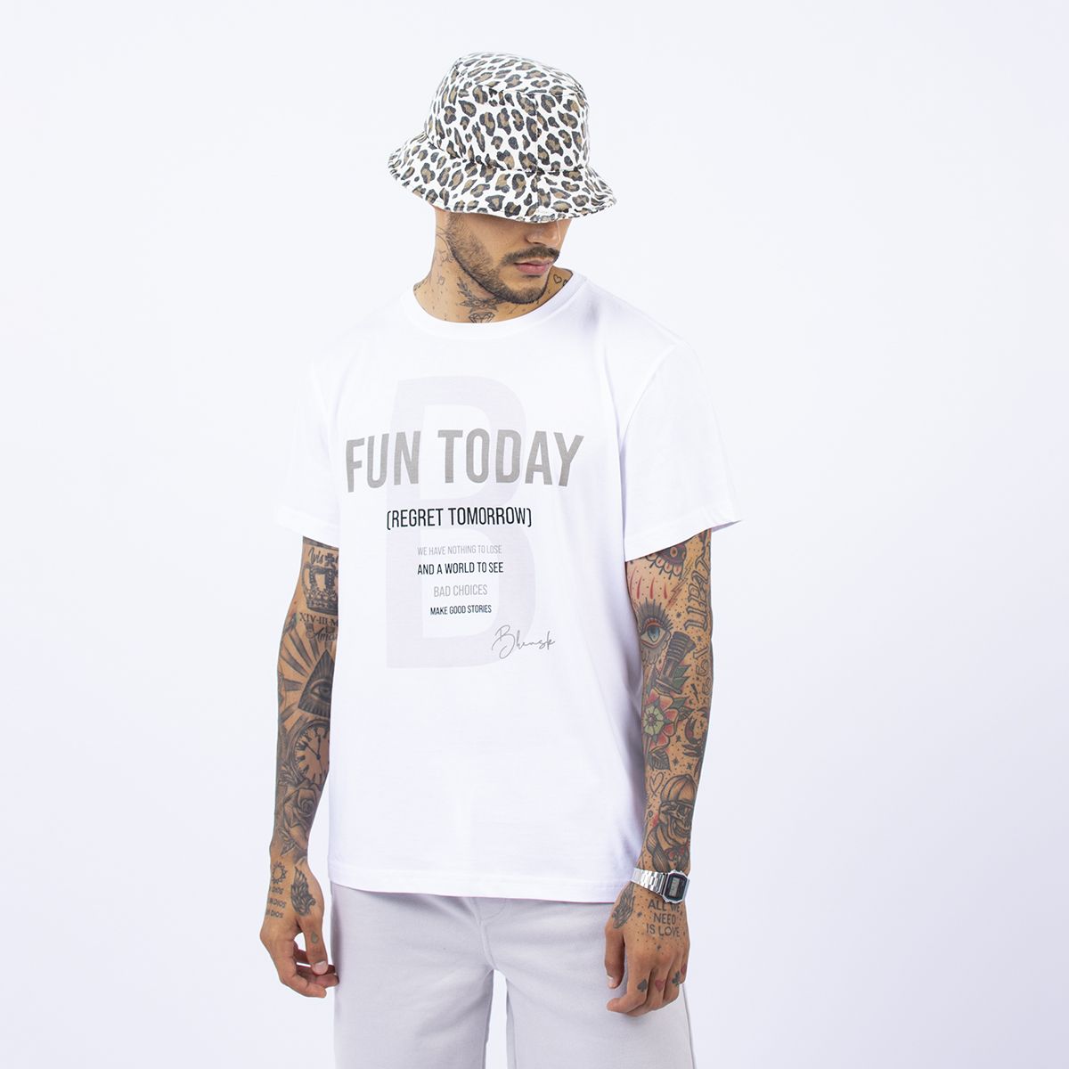 BHEVSK - Polo estampado hombre No Regret