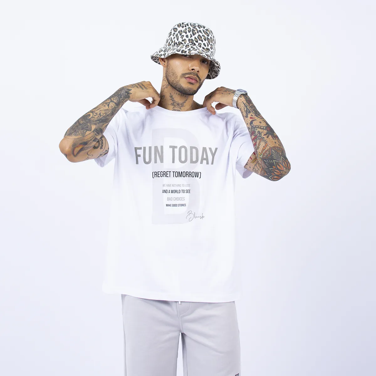 BHEVSK - Polo estampado hombre No Regret