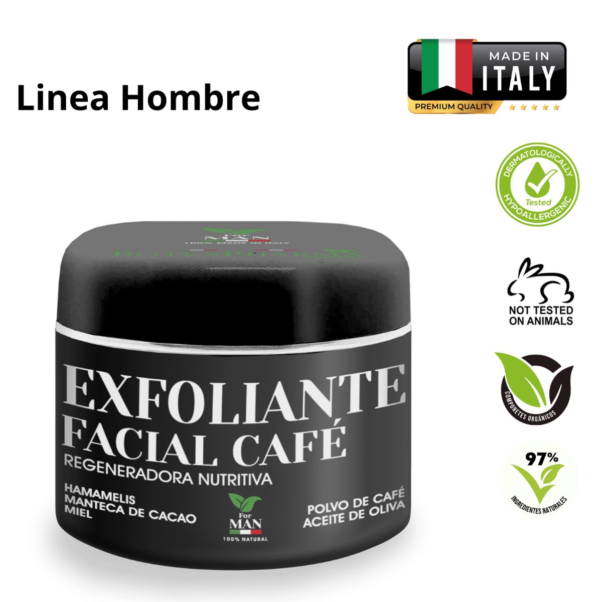 BOTEXPHARMA - Exfoliante Facial Bio Hombre La Naturaleza de Tu Piel