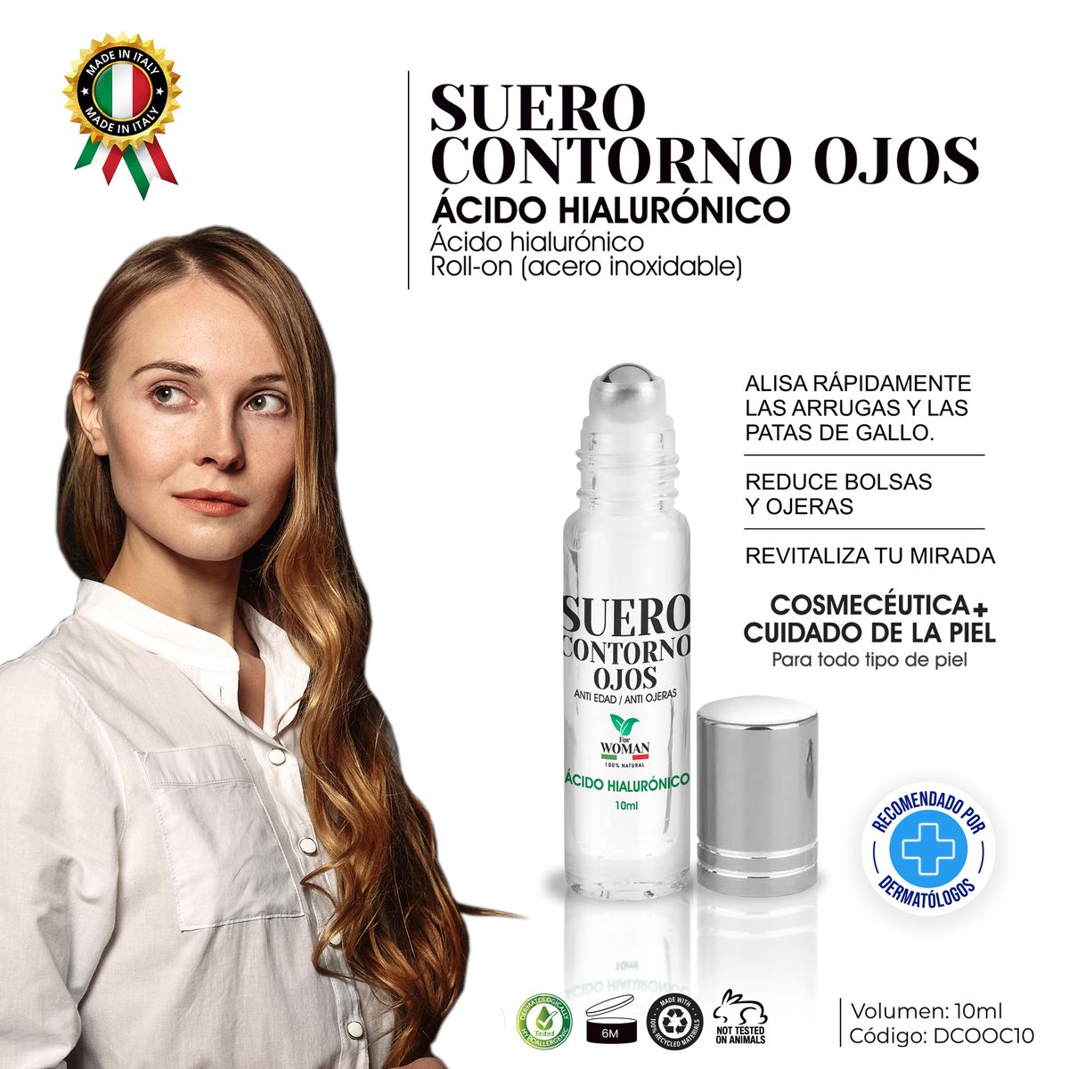 BOTEXPHARMA - Suero  Contorno  de Ojos Mujer ++  Acido Hialuronico