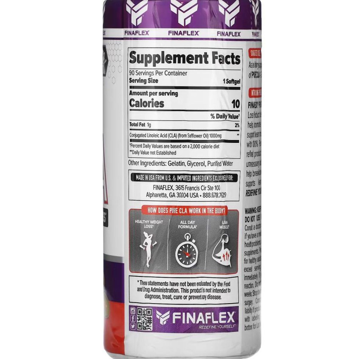 FINAFLEX - Finaflex Pure CLA 90 capsulas