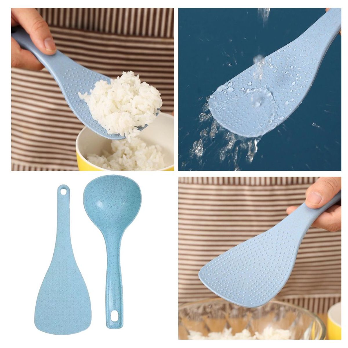 GENERICO - Pack Cuchara arrocera y Cucharron para Arroz