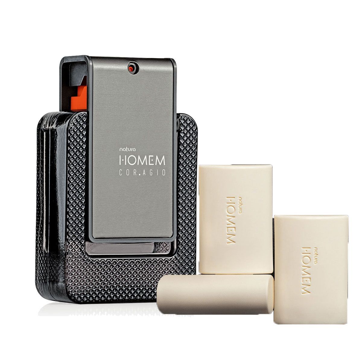 NATURA - Homem CorAgio Perfume de Hombre con Jabones x3