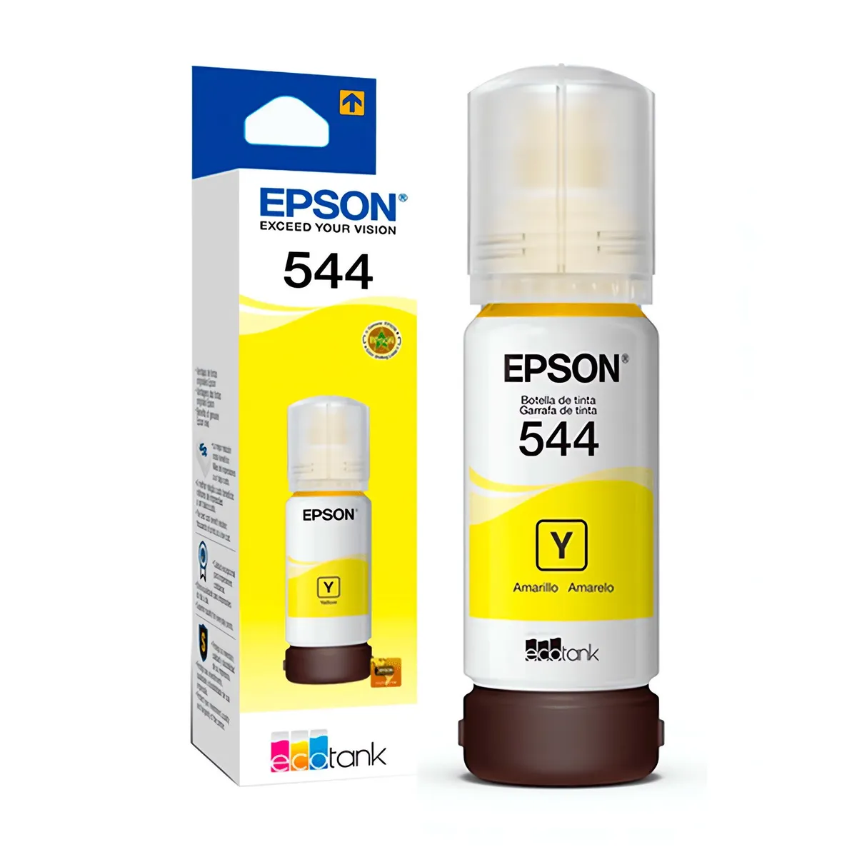 EPSON - Tinta Original Epson T544 Rinde 7500 Hojas Amarillo 65ml.