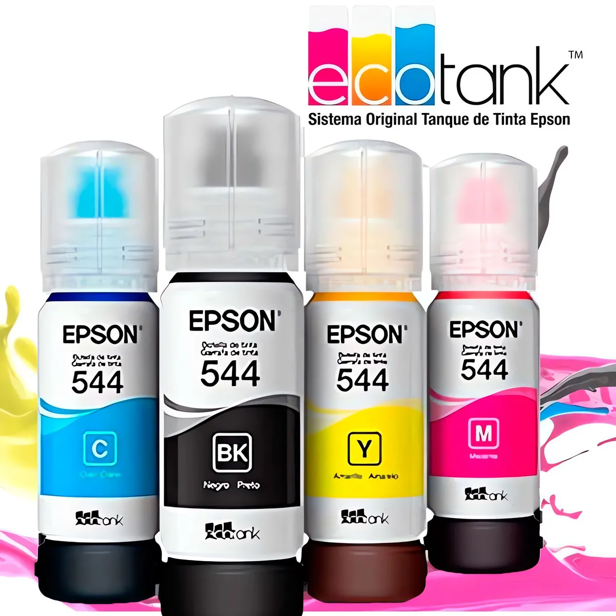 EPSON - Tinta Original Epson T544 Rinde 7500 H. Pack 4 Colores 65 Ml.